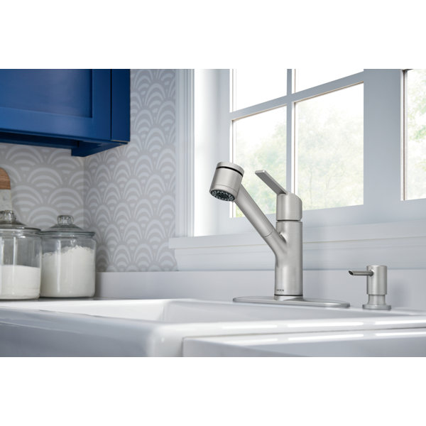 Moen Sombra SingleHandle PullOut Sprayer Kitchen Faucet with Power